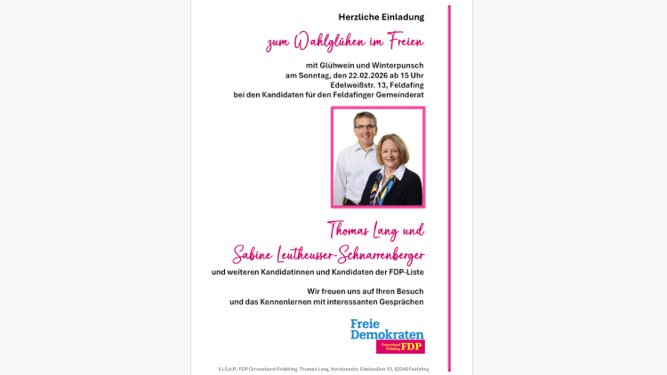 Wahlglühen in Feldafing